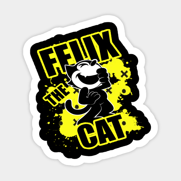 Black Cat Sticker by RandomTask